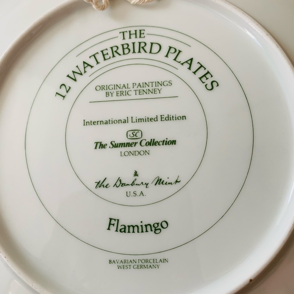 Flamingo Decorative Plate from w. Germany - Picture 5 of 8